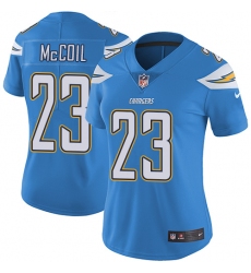 Women's Nike Los Angeles Chargers #23 Dexter McCoil Electric Blue Alternate Vapor Untouchable Limited Player NFL Jersey