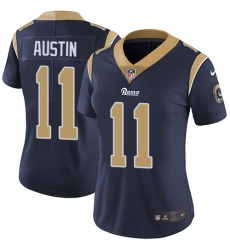 Women's Nike Los Angeles Rams #11 Tavon Austin Navy Blue Team Color Vapor Untouchable Limited Player NFL Jersey