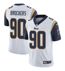 Men's Nike Los Angeles Rams #90 Michael Brockers White Vapor Untouchable Limited Player NFL Jersey