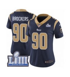Women's Nike Los Angeles Rams #90 Michael Brockers Navy Blue Team Color Vapor Untouchable Limited Player Super Bowl LIII Bound NFL Jersey
