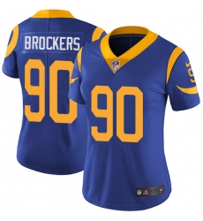 Women's Nike Los Angeles Rams #90 Michael Brockers Royal Blue Alternate Vapor Untouchable Limited Player NFL Jersey