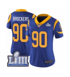 Women's Nike Los Angeles Rams #90 Michael Brockers Royal Blue Alternate Vapor Untouchable Limited Player Super Bowl LIII Bound NFL Jersey