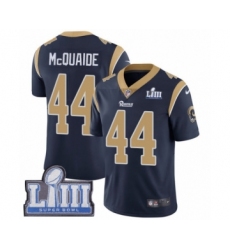 Youth Nike Los Angeles Rams #44 Jacob McQuaide Navy Blue Team Color Vapor Untouchable Limited Player Super Bowl LIII Bound NFL Jersey