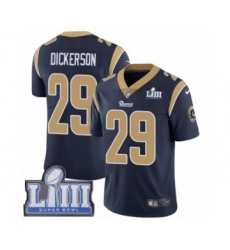 Youth Nike Los Angeles Rams #29 Eric Dickerson Navy Blue Team Color Vapor Untouchable Limited Player Super Bowl LIII Bound NFL Jersey