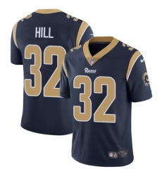 Men's Nike Los Angeles Rams #32 Troy Hill Navy Blue Team Color Vapor Untouchable Limited Player NFL Jersey