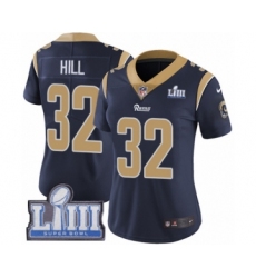 Women's Nike Los Angeles Rams #32 Troy Hill Navy Blue Team Color Vapor Untouchable Limited Player Super Bowl LIII Bound NFL Jersey