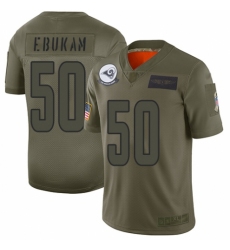 Men's Los Angeles Rams #50 Samson Ebukam Limited Camo 2019 Salute to Service Football Jersey