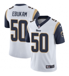 Men's Nike Los Angeles Rams #50 Samson Ebukam White Vapor Untouchable Limited Player NFL Jersey