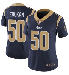 Women's Nike Los Angeles Rams #50 Samson Ebukam Navy Blue Team Color Vapor Untouchable Limited Player NFL Jersey