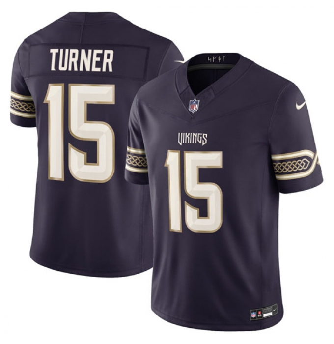 Men's Minnesota Vikings #15 Joshua Dobbs Deep Purple 2026 F.U.S.E. Rivalries Collection Limited Football Stitched Jersey