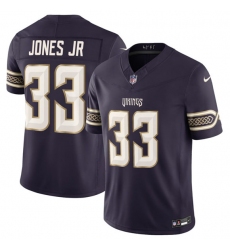 Men's Minnesota Vikings #33 Aaron Jones Sr. Deep Purple 2026 F.U.S.E. Rivalries Collection Limited Football Stitched Jersey