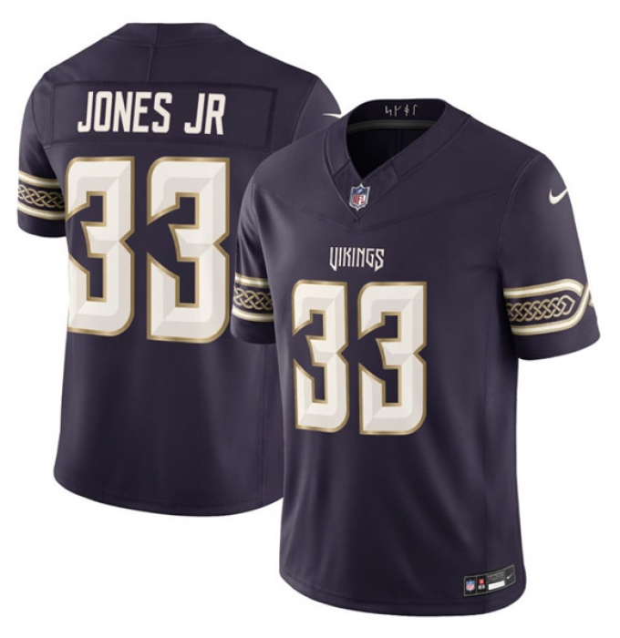 Men's Minnesota Vikings #33 Aaron Jones Sr. Deep Purple 2026 F.U.S.E. Rivalries Collection Limited Football Stitched Jersey