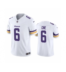 Men's Minnesota Vikings #6 Lewis Cine White 2023 F.U.S.E. Vapor Untouchable Stitched Jersey
