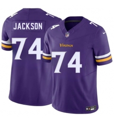 Men's Minnesota Vikings #74 Donovan Jackson Purple 2025 Draft F.U.S.E. Vapor Untouchable Limited Football Stitched Jersey