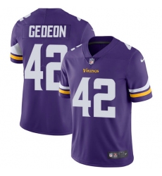 Men's Nike Minnesota Vikings #42 Ben Gedeon Purple Team Color Vapor Untouchable Limited Player NFL Jersey