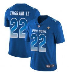 Youth Nike New Orleans Saints #22 Mark Ingram Limited Royal Blue 2018 Pro Bowl NFL Jersey
