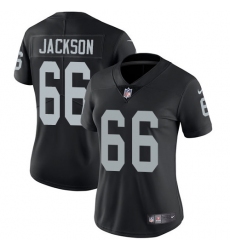 Women's Nike Oakland Raiders #66 Gabe Jackson Black Team Color Vapor Untouchable Limited Player NFL Jersey