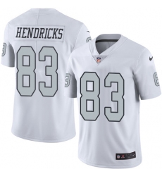 Youth Nike Oakland Raiders #83 Ted Hendricks Limited White Rush Vapor Untouchable NFL Jersey