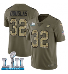 Men's Nike Philadelphia Eagles #32 Rasul Douglas Limited Olive/Camo 2017 Salute to Service Super Bowl LII NFL Jersey
