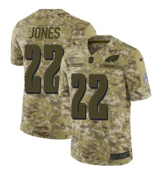 Men's Nike Philadelphia Eagles #22 Sidney Jones Limited Camo 2018 Salute to Service NFL Jersey