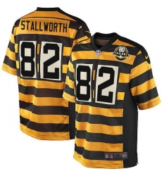 Youth Nike Pittsburgh Steelers #82 John Stallworth Limited Yellow/Black Alternate 80TH Anniversary Throwback NFL Jersey
