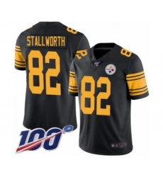 Youth Pittsburgh Steelers #82 John Stallworth Limited Black Rush Vapor Untouchable 100th Season Football Jersey