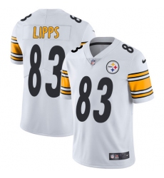 Men's Nike Pittsburgh Steelers #83 Louis Lipps White Vapor Untouchable Limited Player NFL Jersey