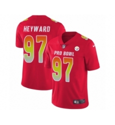Youth Nike Pittsburgh Steelers #97 Cameron Heyward Limited Red AFC 2019 Pro Bowl NFL Jersey