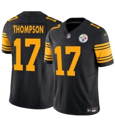Men's Pittsburgh Steelers #17 Skylar Thompson Black 2025 F.U.S.E. Color Rush Vapor Limited Football Stitched Jersey