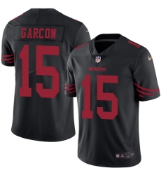 Youth Nike San Francisco 49ers #15 Pierre Garcon Limited Black Rush Vapor Untouchable NFL Jersey