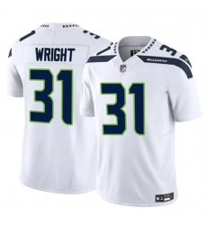 Men's Seattle Seahawks #31 Jacardia Wright White 2025 F.U.S.E. Vapor Untouchable Limited Football Stitched Jersey