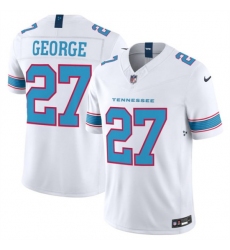 Men's Tennessee Titans #27 Eddie George White 2026 F.U.S.E. Vapor Limited Stitched Football Jersey