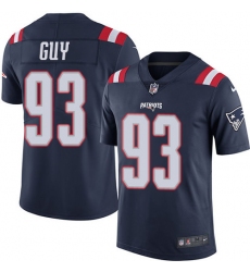 Youth Nike New England Patriots #93 Lawrence Guy Limited Navy Blue Rush Vapor Untouchable NFL Jersey
