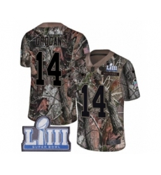 Youth Nike New England Patriots #14 Steve Grogan Camo Untouchable Limited Super Bowl LIII Bound NFL Jersey