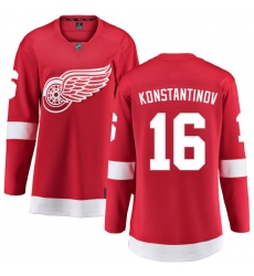 Women's Detroit Red Wings #16 Vladimir Konstantinov Fanatics Branded Red Home Breakaway NHL Jersey