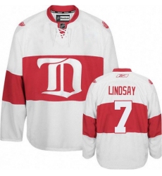 Youth Reebok Detroit Red Wings #7 Ted Lindsay Authentic White Third NHL Jersey