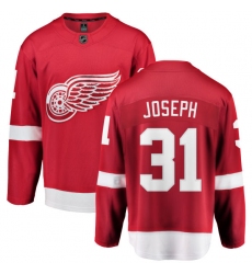 Youth Detroit Red Wings #31 Curtis Joseph Fanatics Branded Red Home Breakaway NHL Jersey