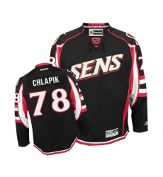 Youth Reebok Ottawa Senators #78 Filip Chlapik Authentic Black Third NHL Jersey