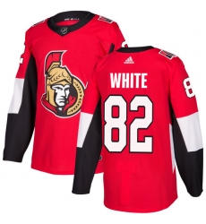 Men's Adidas Ottawa Senators #82 Colin White Premier Red Home NHL Jersey