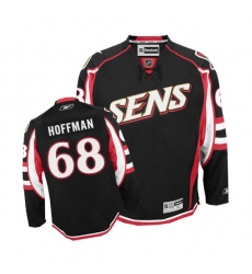 Youth Reebok Ottawa Senators #68 Mike Hoffman Authentic Black Third NHL Jersey