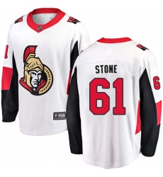 Men's Ottawa Senators #61 Mark Stone Fanatics Branded White Away Breakaway NHL Jersey
