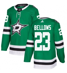 Youth Adidas Dallas Stars #23 Brian Bellows Authentic Green Home NHL Jersey