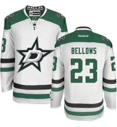 Youth Reebok Dallas Stars #23 Brian Bellows Authentic White Away NHL Jersey