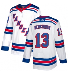 Women's Reebok New York Rangers #13 Sergei Nemchinov Authentic White Away NHL Jersey