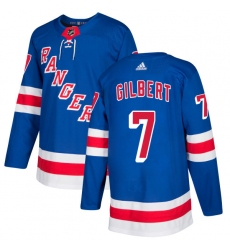 Youth Adidas New York Rangers #7 Rod Gilbert Premier Royal Blue Home NHL Jersey