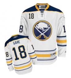 Women's Reebok Buffalo Sabres #18 Danny Gare Authentic White Away NHL Jersey