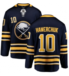 Men's Buffalo Sabres #10 Dale Hawerchuk Fanatics Branded Navy Blue Home Breakaway NHL Jersey