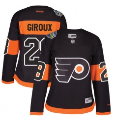 Women's Reebok Philadelphia Flyers #28 Claude Giroux Premier Black 2017 Stadium Series NHL Jersey