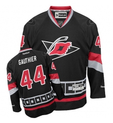 Youth Reebok Carolina Hurricanes #44 Julien Gauthier Authentic Black Third NHL Jersey