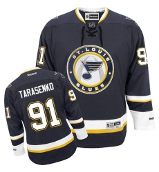 Youth Reebok St. Louis Blues #91 Vladimir Tarasenko Premier Navy Blue Third NHL Jersey